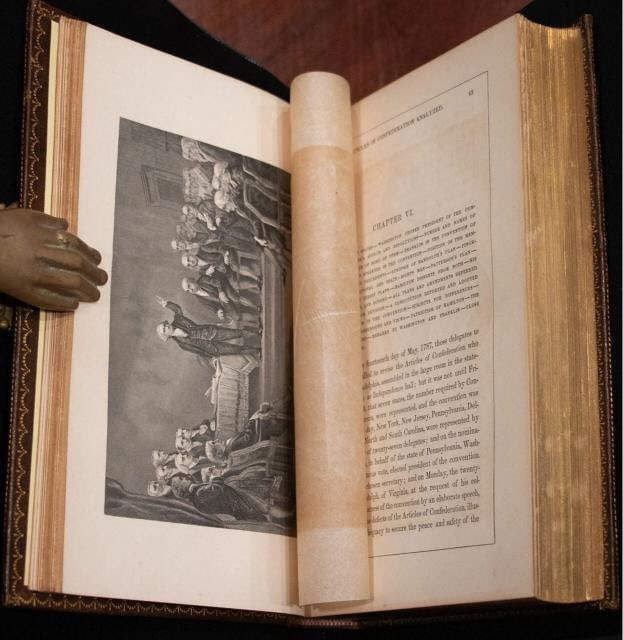1870 George Washington and the American Republic 1stED Fine Leather Illustrated - 18