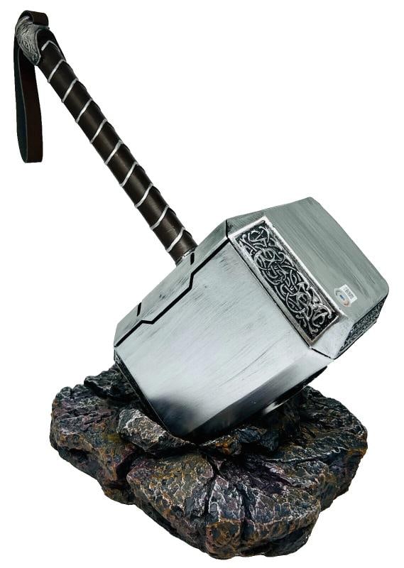 Anthony Hopkins Chris Hemsworth Thor 17" Signed Hammer Beckett Witnessed 3.5LBS - 13