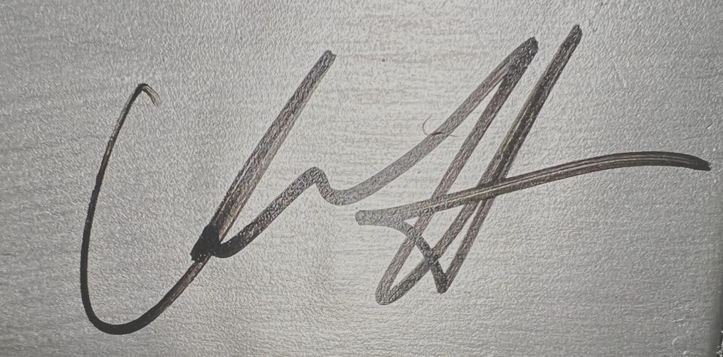 Anthony Hopkins Chris Hemsworth Thor 17" Signed Hammer Beckett Witnessed 3.5LBS - 9