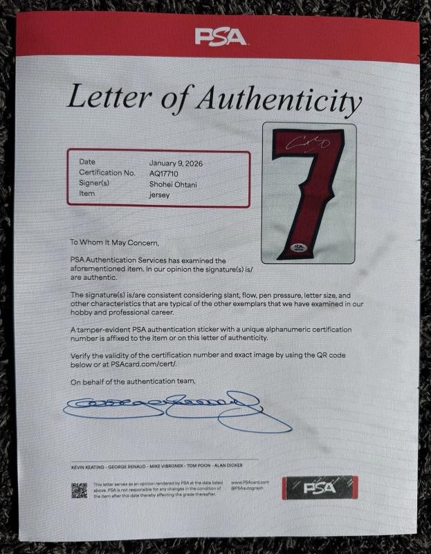 Shohei Ohtani Signed Official Nike Angels Baseball Jersey (PSA LOA) - 2