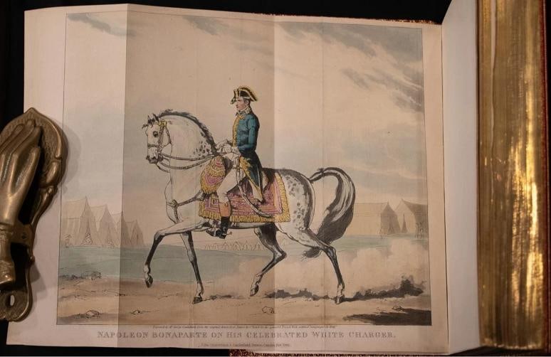 Ireland / c1830 Life of Napoleon Bound by Bayntun Extra Illustrated Color Plates - 15