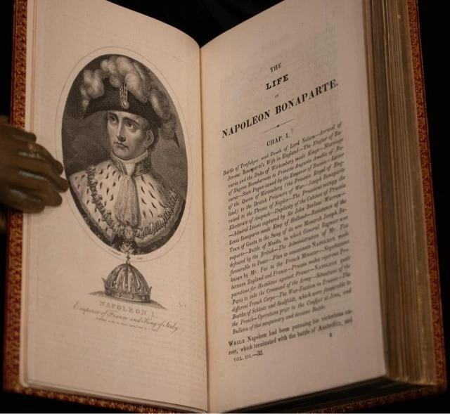 Ireland / c1830 Life of Napoleon Bound by Bayntun Extra Illustrated Color Plates - 18
