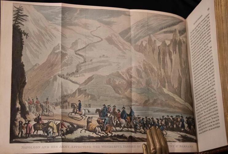 Ireland / c1830 Life of Napoleon Bound by Bayntun Extra Illustrated Color Plates - 19