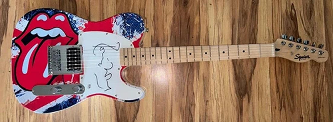 Ronnie Wood Signed Limited Edition Epiphone Guitar (PSA) - 6