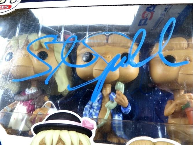 Steven Spielberg Signed Funko POP! E.T. Triple Pack PSA - 2