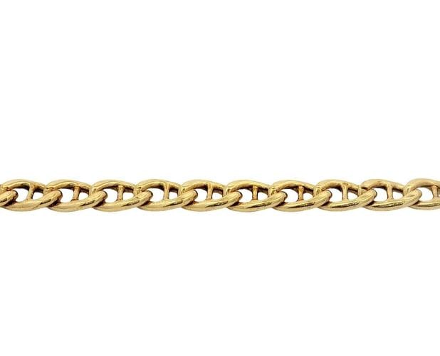 Curb Chain Bracelet In 14k Yellow Gold. - 4