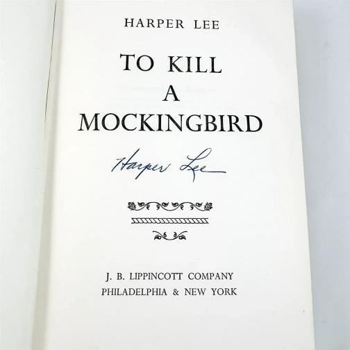 Harper Lee ~ Signed To Kill a Mockingbird 1960 1st Edition Autographed ~ PSA DNA - 3