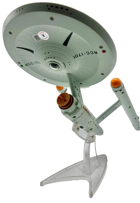 William Shatner Signed Star Trek Starship Enterprise "Kirk" Beckett Witnessed - 10