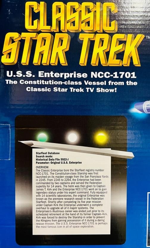 William Shatner Signed Star Trek Starship Enterprise "Kirk" Beckett Witnessed - 12