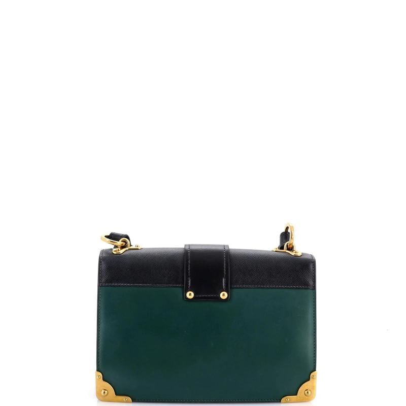 Prada Cahier Crossbody Bag Leather and Saffiano Leather Large - 3