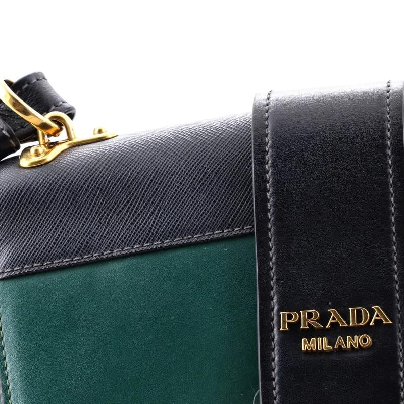 Prada Cahier Crossbody Bag Leather and Saffiano Leather Large - 6
