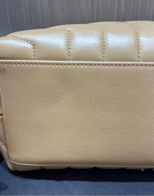 YSL Saint Laurent Medium Loulou Chain Satchel in Beige - 10