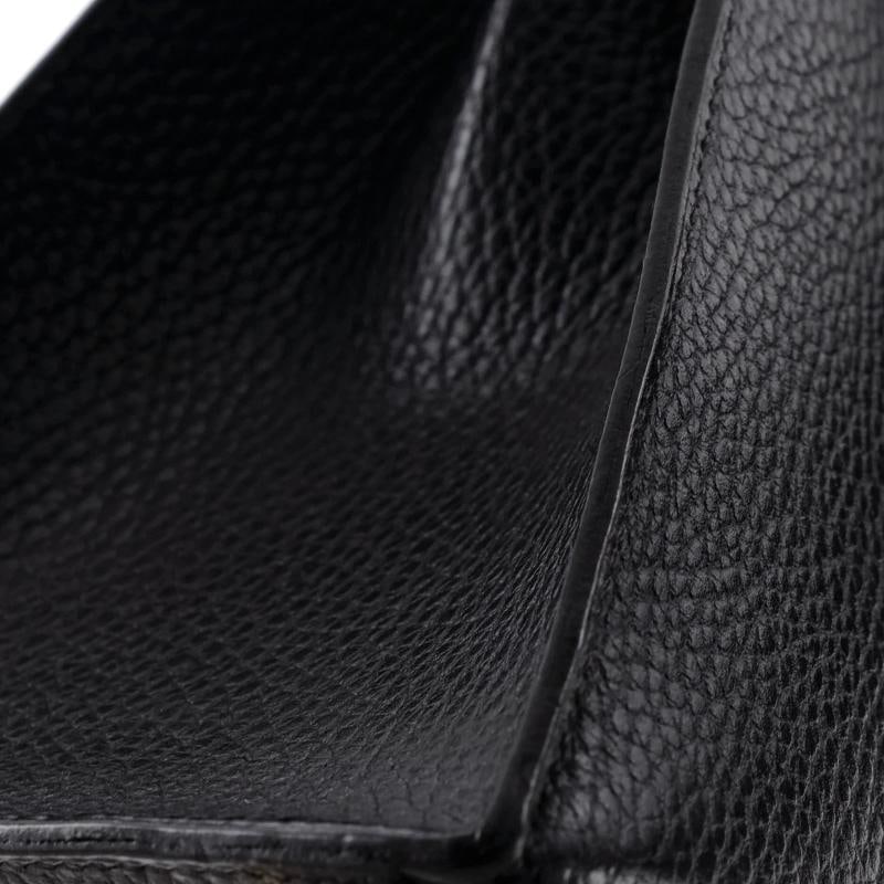 Hermes Kelly Handbag Black Ardennes with Gold Hardware 32 - 6