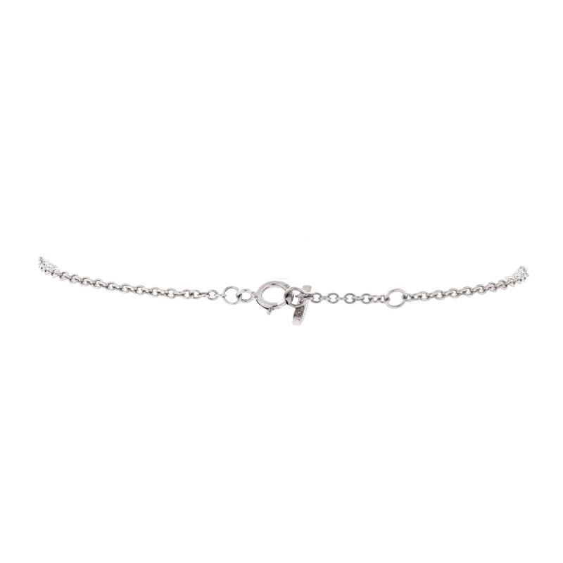 Tiffany & Co. T Circle Chain Bracelet 18K White Gold with Turquoise and Diamonds - 2