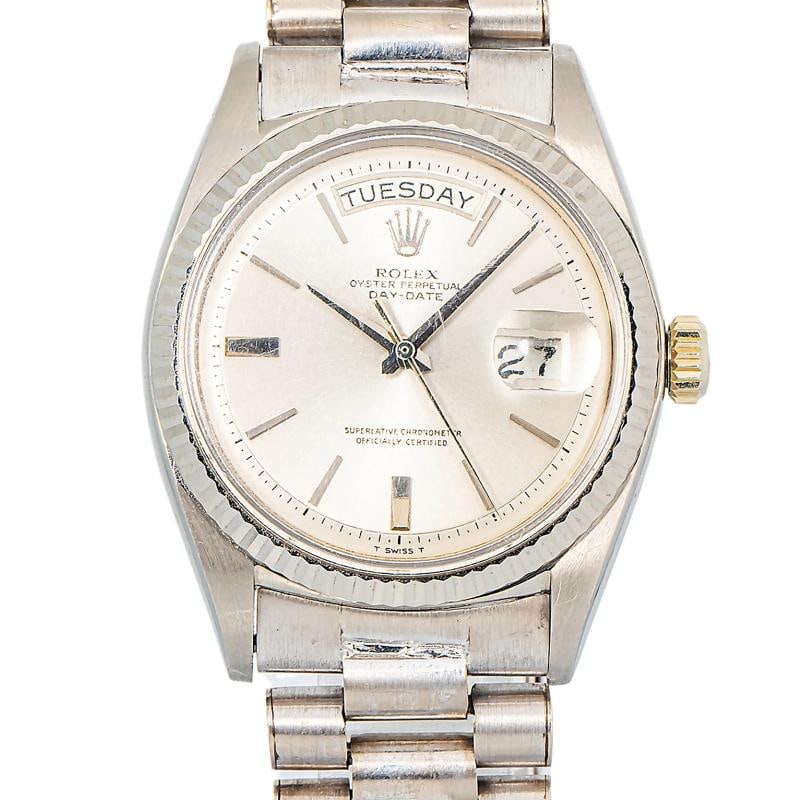 Rolex Day-Date 1803 1964 Complete President RARE 18K White Silver Dial 36mm - 2
