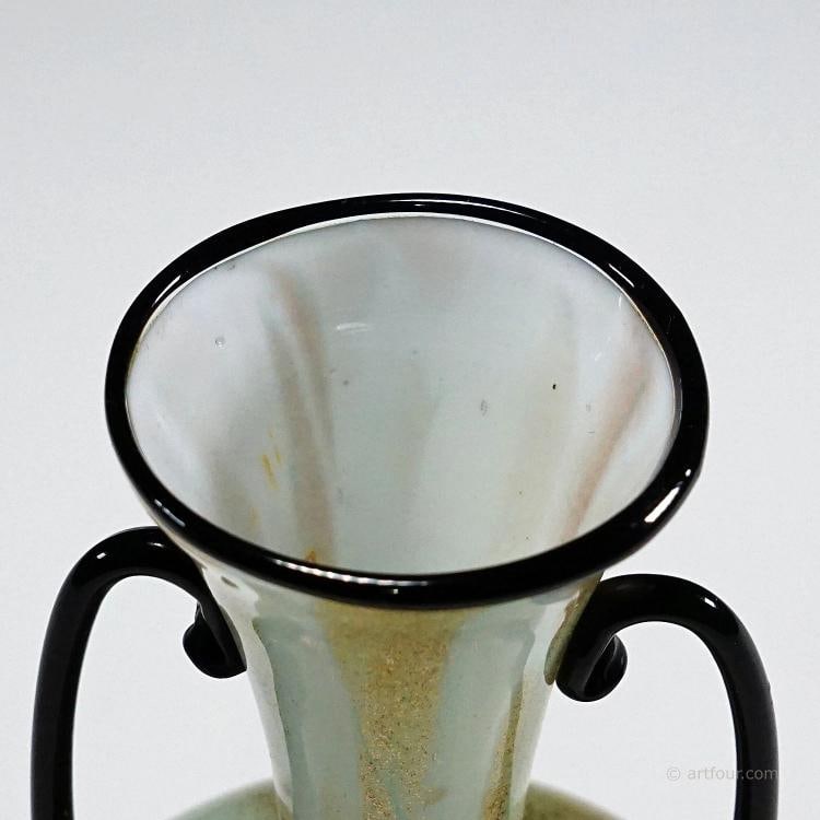 A Soffiato Glass Vase with Aventurine by Fratelli Toso (attr.), Murano ca. 1930s - 7