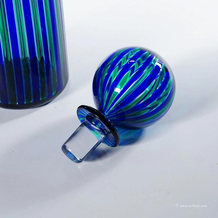 Venini A Canne Bottle 'Elixir' by Gio Ponti Venice Murano - 5
