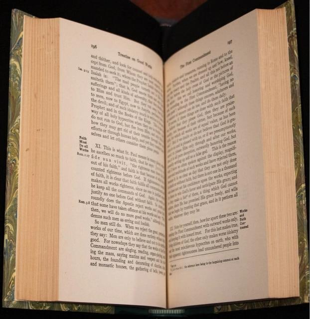 1943 Works of Martin Luther The Great Reformer Fine Leather Bindings Scarce - 6