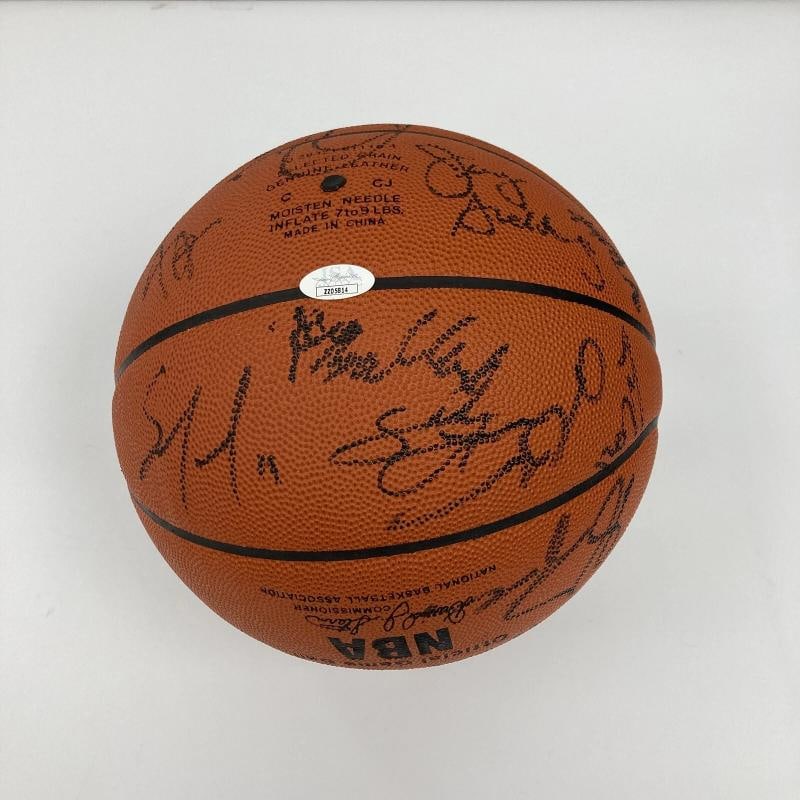 Kobe Bryant Shaq Tim Duncan 2004 All Star Game Team Signed Basketball JSA COA - 13