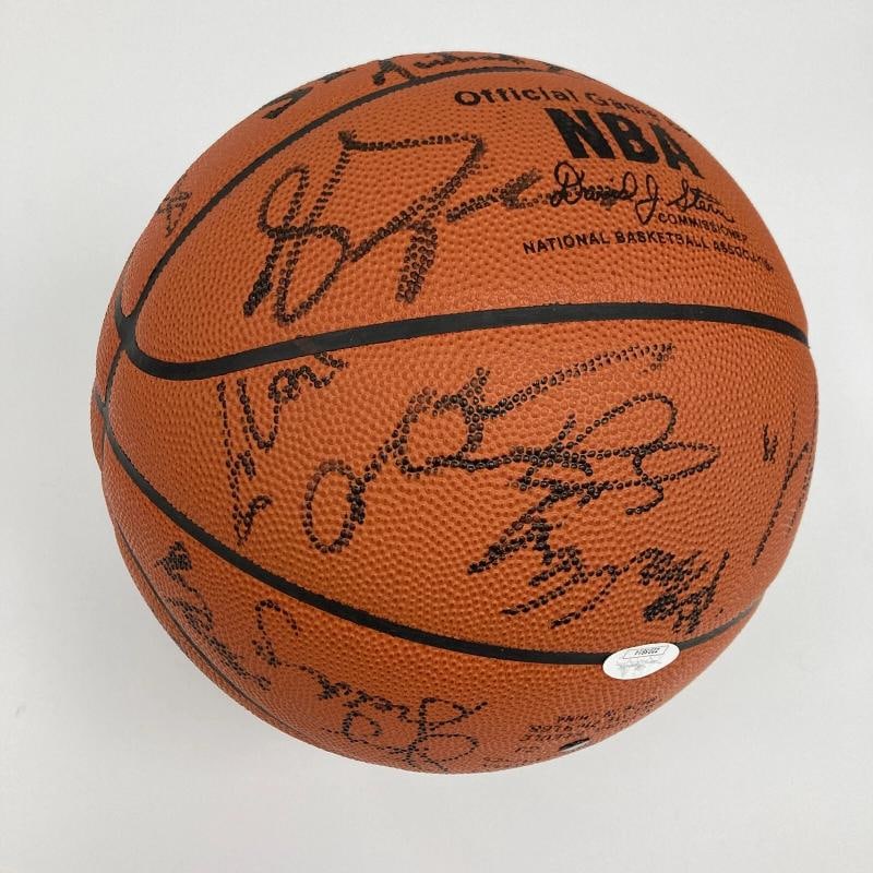 Kobe Bryant Shaq Tim Duncan 2004 All Star Game Team Signed Basketball JSA COA - 15