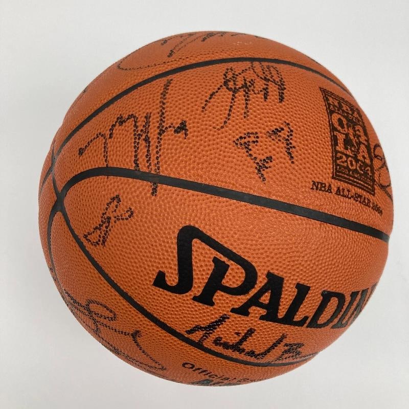 Kobe Bryant Shaq Tim Duncan 2004 All Star Game Team Signed Basketball JSA COA - 18