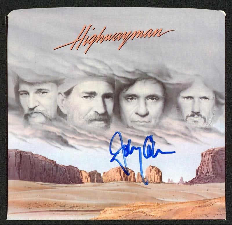 Johnny Cash Signed Album Cover (Beckett) (1 of 3)