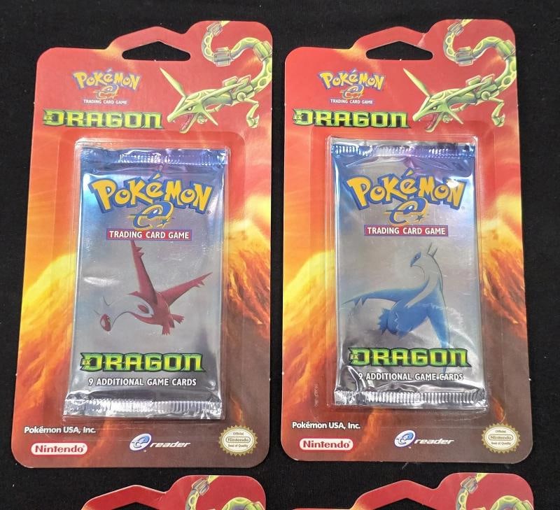 Dragon Blister Booster 4x Pokemon pack Complete Art Set Rayquaza Latios Latias - 2