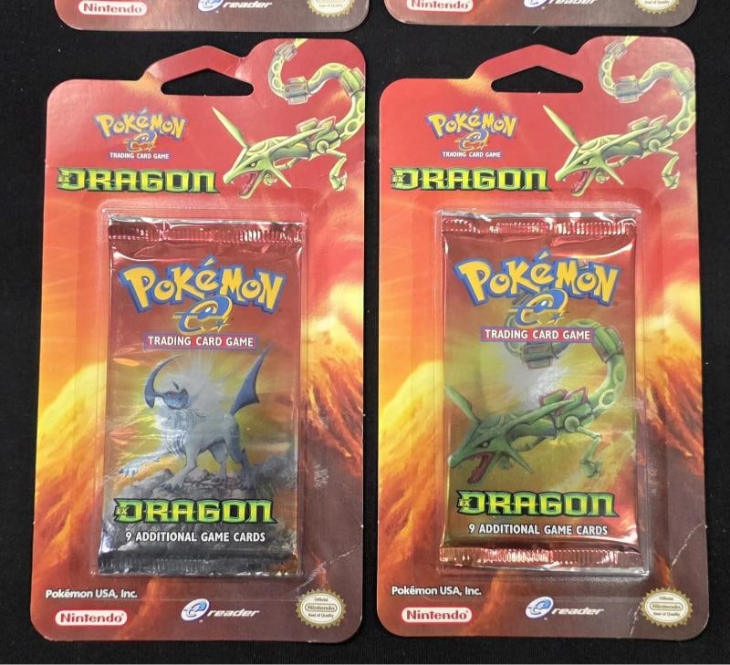 Dragon Blister Booster 4x Pokemon pack Complete Art Set Rayquaza Latios Latias - 3