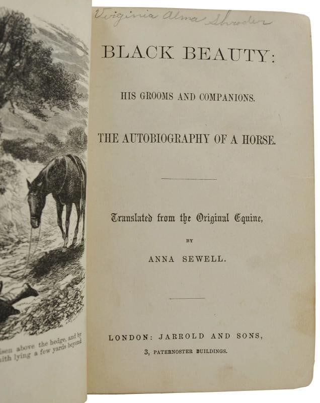 Black Beauty ~ ANNA SEWELL ~ First Edition ~ 1st Printing 1877 - 3