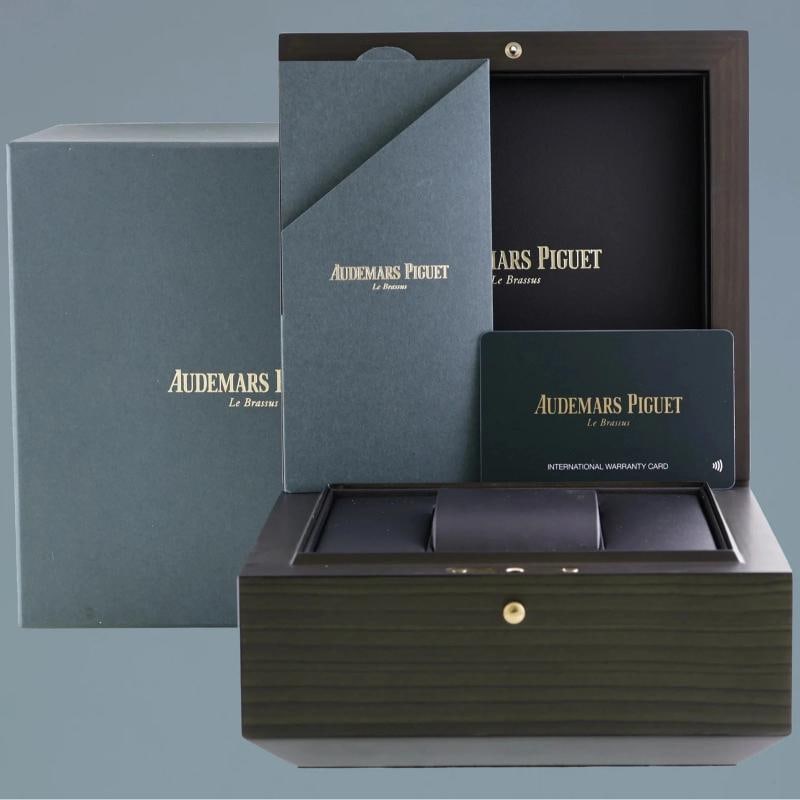 2025 PAPERS MINT AUDEMARS PIGUET 15510ST BLACK DIAL 41MM WATCH BOX - 7