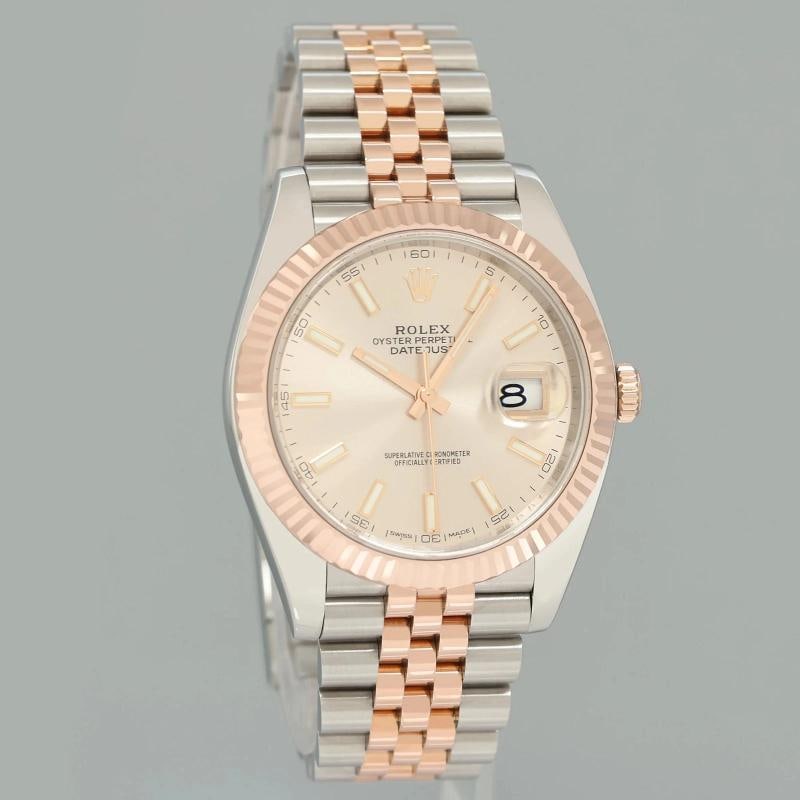 MINT Rolex DateJust 41 126331 Sundust Rose Gold Two-Tone Jubilee Watch Box - 2