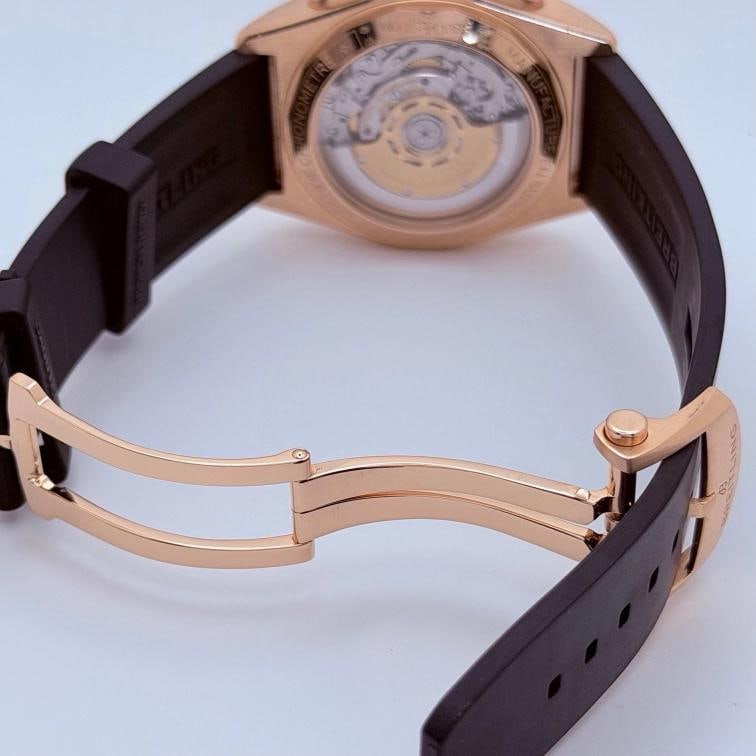 Breitling Chronomat B01 RB0134 42mm Anthracite Dial 18k Rose Gold Rubber Strap - 11
