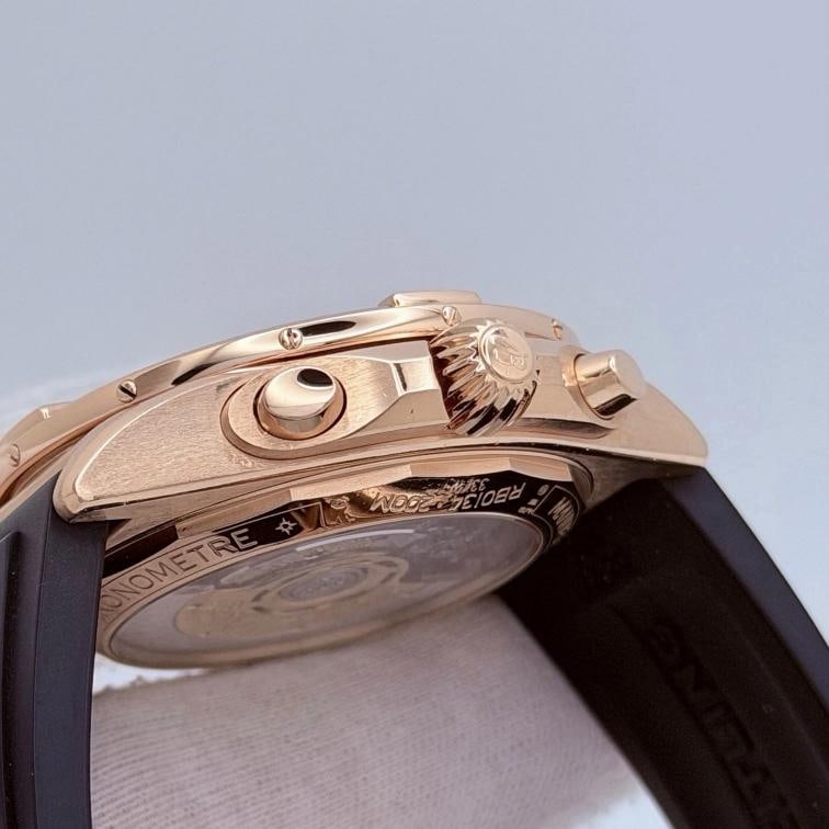 Breitling Chronomat B01 RB0134 42mm Anthracite Dial 18k Rose Gold Rubber Strap - 13