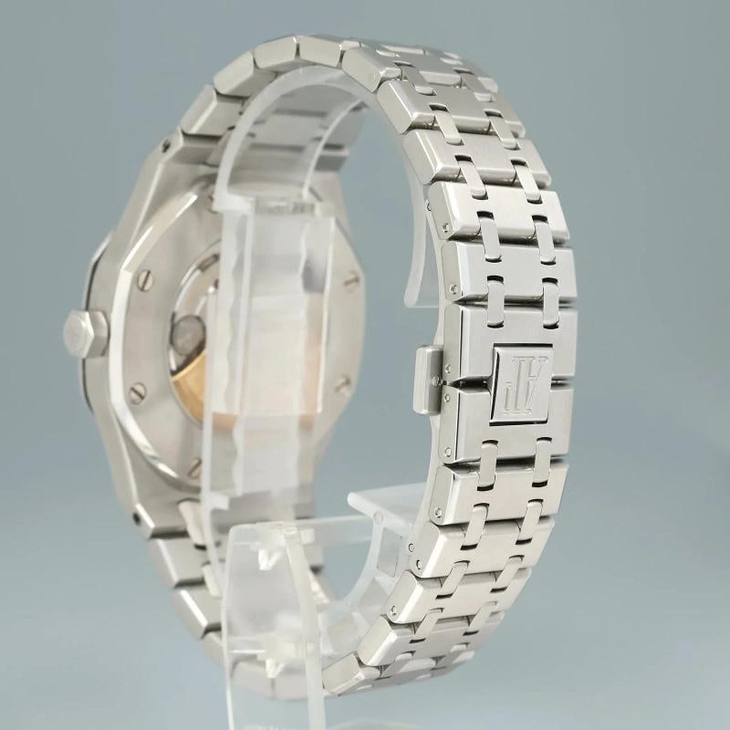 Serviced in 2026 Audemars Piguet Royal Oak 41mm Steel 15400ST White Watch Box - 4