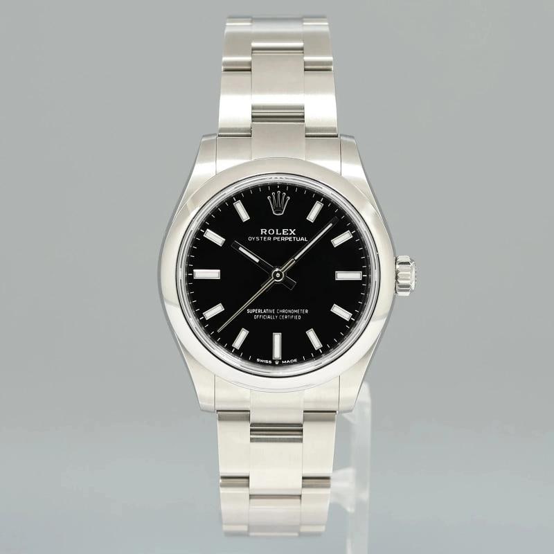 2025 NEW PAPERS Rolex Oyster 277200 Perpetual 31mm Black Watch Box - 2
