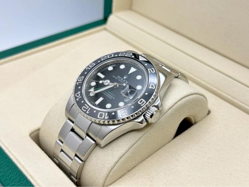 2010 Rolex GMT Master II 116710LN Black Ceramic Stainless Steel Box Paper - 3