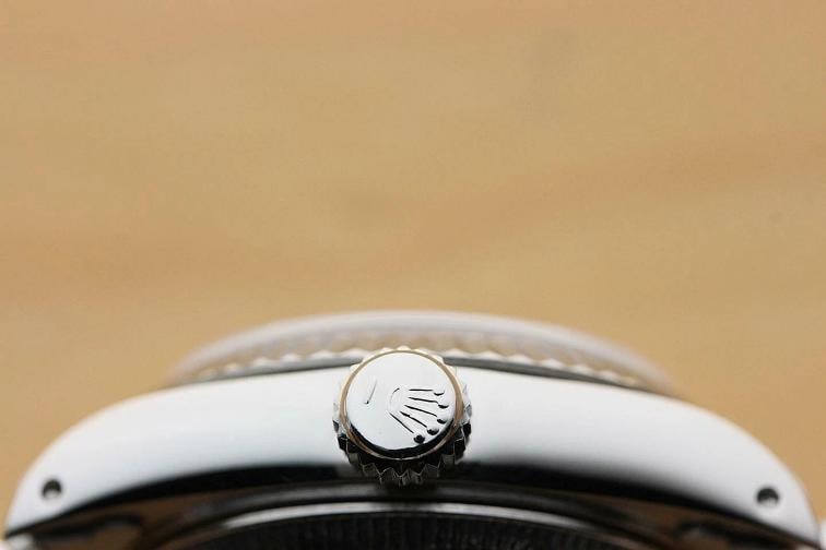 AUTHENTIC ROLEX LADIES DATEJUST SILVER DIAL 18K WHITE GOLD STAINLESS STEEL WATCH - 9