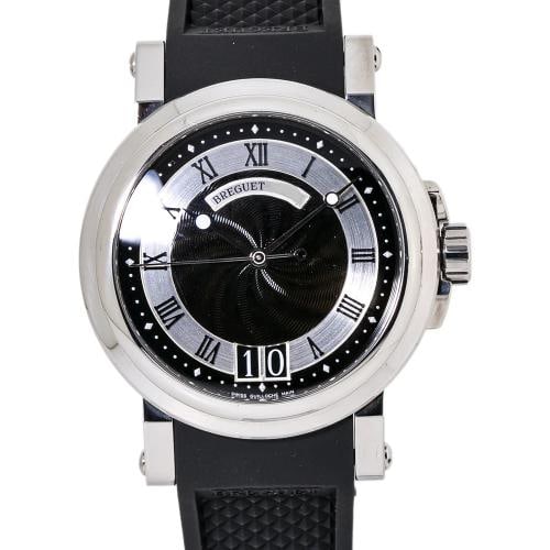 Breguet Marine 5817ST SS Black Guilloche Dial Automatic Men's Watch 39mm - 2