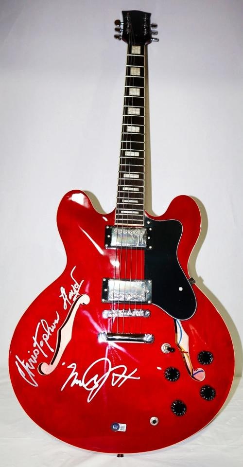 Michael J Fox Christopher Lloyd Back To The Future Signed Guitar Beckett - 2