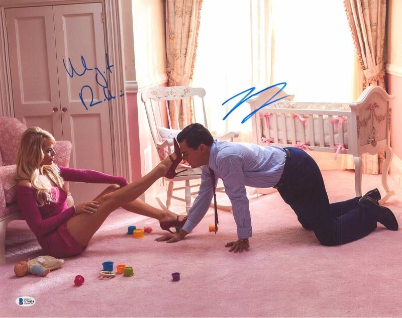 Margot Robbie Leonardo DiCaprio Signed Auto Wolf Of Wall Street 16x20 Photo BAS: Industry: Movies,Movie: The Wolf Of Wall Street,Signed by: Margot Robbie & Leonardo DiCaprio,Size: 16x20,Autograph Authentication: Beckett,Object Type: Photograph,Original/Reproduction: Original,Count