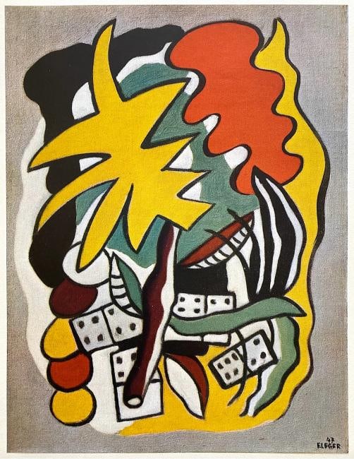 FERNAND LEGER RARE 1948 LMT ED FRENCH LITHOGRAPH PRINT COMPOSITION DOMINOS 1947: Condition: Used,Country of Origin: France,Size: Small (up to 12in.),Artist: Fernand Leger,Production Technique: LITHOGRAPH,Framing: Unframed,Style: Abstract, Art Deco, Cubism, Modernism, Pop Art,Mater