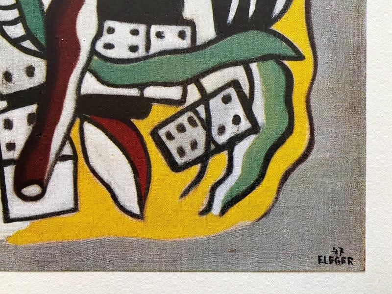 FERNAND LEGER RARE 1948 LMT ED FRENCH LITHOGRAPH PRINT COMPOSITION DOMINOS 1947 - 5