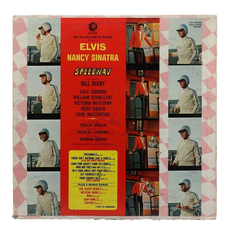 Elvis Presley Signed Speedway Original Soundtrack Vinyl Album JSA COA - 3