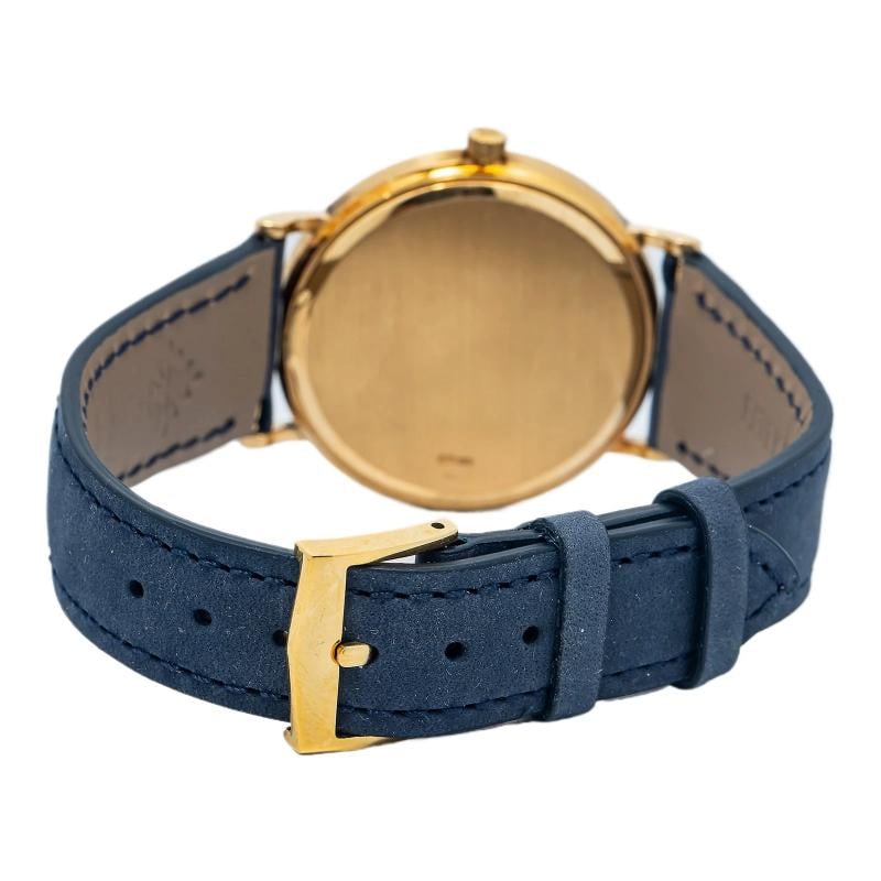 Patek Philippe Calatrava 3954 Quartz 18k Yellow Gold White Dial Unisex 33mm - 5