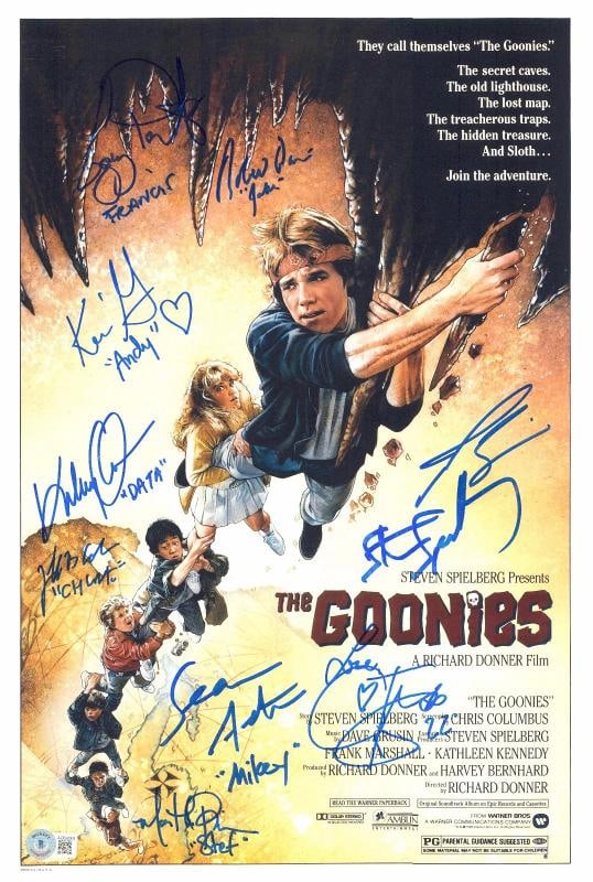 GOONIES FULL CAST SIGNED 12X18 PHOTO 9 AUTOGRAPHS BROLIN FELDMAN BECKETT LOA: Industry: Movies,Personalize: No,Movie: The Munsters,Signed by: ROB ZOMBIE,Signed: Yes,Autograph Authentication: Beckett,Object Type: Photograph,Original/Reproduction: Original,Country of Origin: Unit