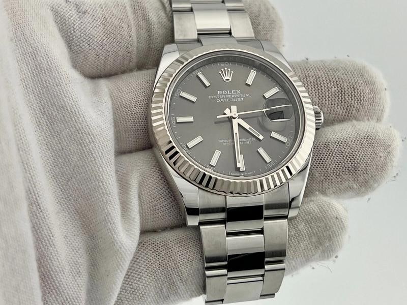 Rolex Datejust 41 126334 Slate Rhodium Dial Stainless Steel Box Paper - 2