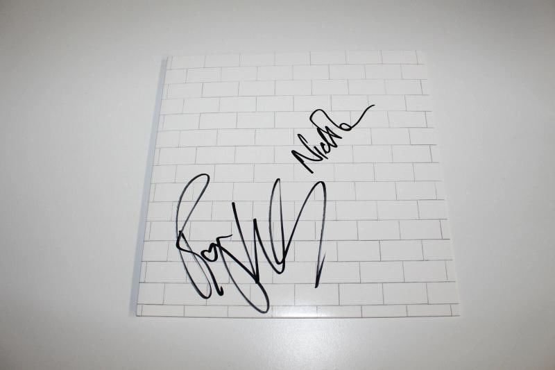 PINK FLOYD ROGER WATERS & NICK MASON BAND SIGNED 'THE WALL' ALBUM RECORD BECKETT - 4