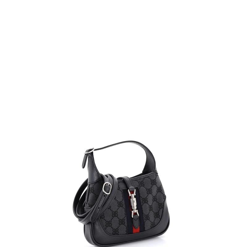 Balenciaga x Gucci The Hacker Project Jackie 1961 Hobo BB Canvas Mini - 2