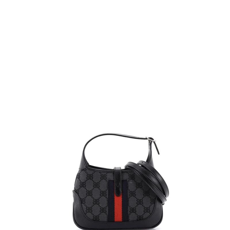 Balenciaga x Gucci The Hacker Project Jackie 1961 Hobo BB Canvas Mini - 3