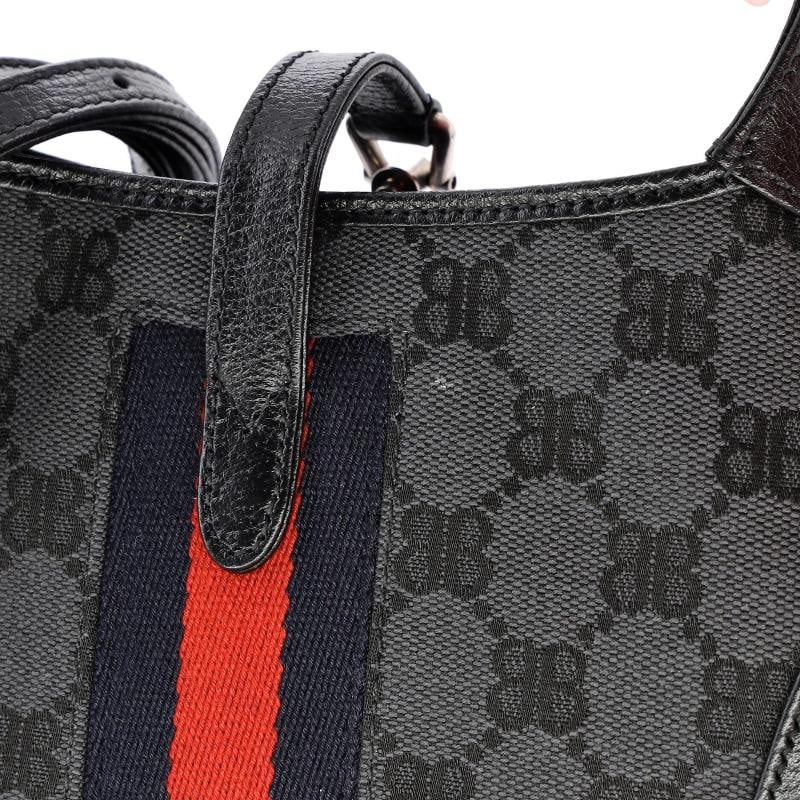 Balenciaga x Gucci The Hacker Project Jackie 1961 Hobo BB Canvas Mini - 6